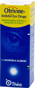 image of a box of Otrivine Antistin 10ml eye drops