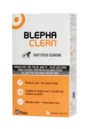 Packaging for the Thea Blephaclean