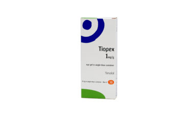 Image of a box of Tiopex eye drops