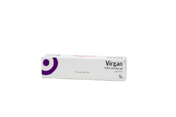 Image of a box of Virgan eye gel